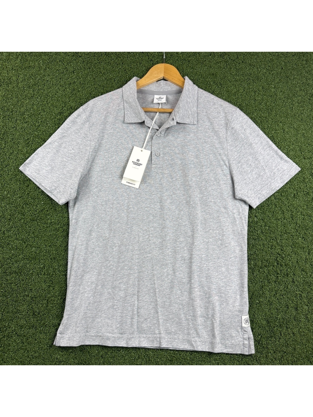 Reigning Champ Classics MenM White Polo Shirt Standard Fit Canada Streetwear NWT